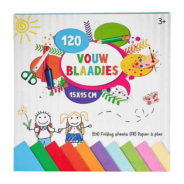 Creative Craft Group Gekleurde Vouwblaadjes, 15x15cm, 120st. Online Kopen? - Afbeelding 4