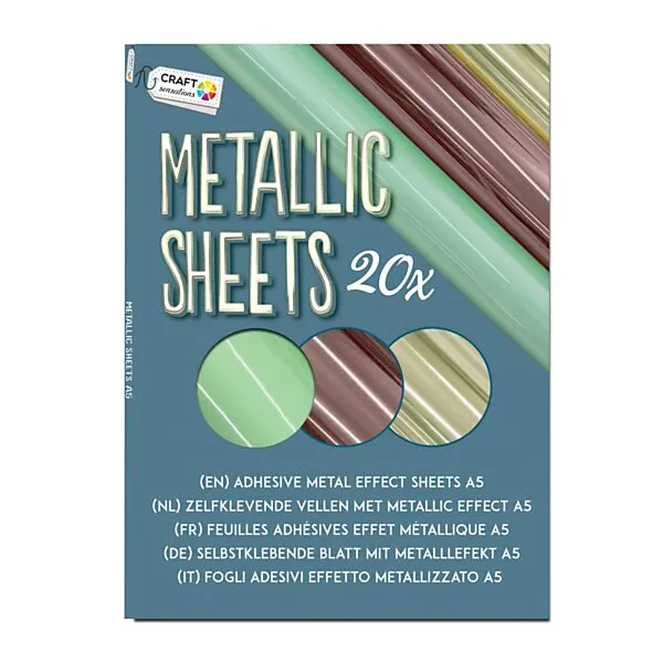 Creative Craft Group Zelfklevende Metallic Vellen A5 - Set 2 Online Kopen? - Afbeelding 3