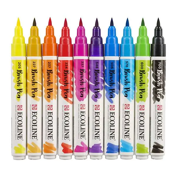 Talens Ecoline Brush Pen, 10st. Online Kopen? - Afbeelding 2