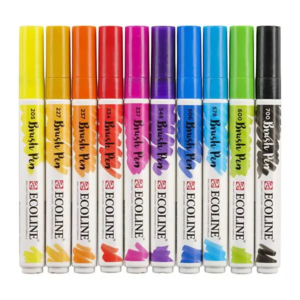 Talens Ecoline Brush Pen, 10st. Online Kopen? - Afbeelding 3