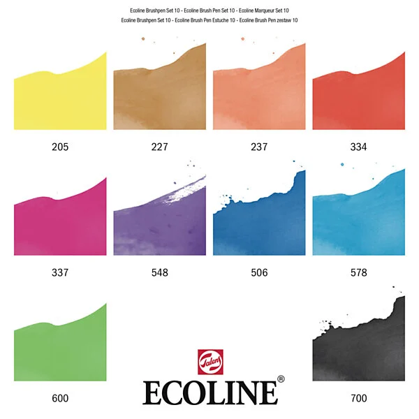 Talens Ecoline Brush Pen, 10st. Online Kopen? - Afbeelding 4