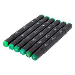 Nassau Fine Art Nassau Dual Tip Markers Groen, 6st. Online Kopen?