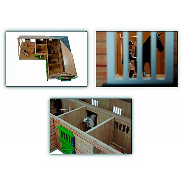 Kids Globe Paardenhoekstal Met 3 Boxen En Berging 1:24 Online Kopen? - Afbeelding 2