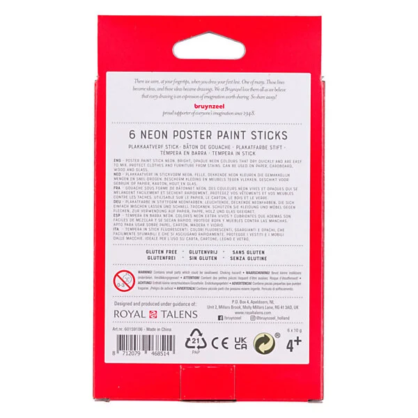 Bruynzeel Plakkaatverf Sticks Neon, 6st. Online Kopen? - Afbeelding 4