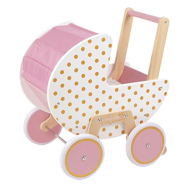 Janod Candy Chic - Houten Poppenwagen Online Kopen? - Afbeelding 4