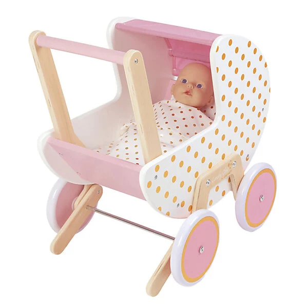 Janod Candy Chic - Houten Poppenwagen Online Kopen? - Afbeelding 5