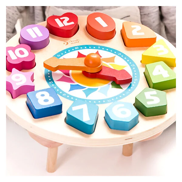 Classic World Houten Leerklok Met Vormen Tic-Tac, 15dlg. Online Kopen? - Afbeelding 5