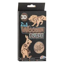 Grafix 2-in-1 Houten Bouwpakket 3D Puzzel - Kangoeroe En Leeuw Online Kopen?