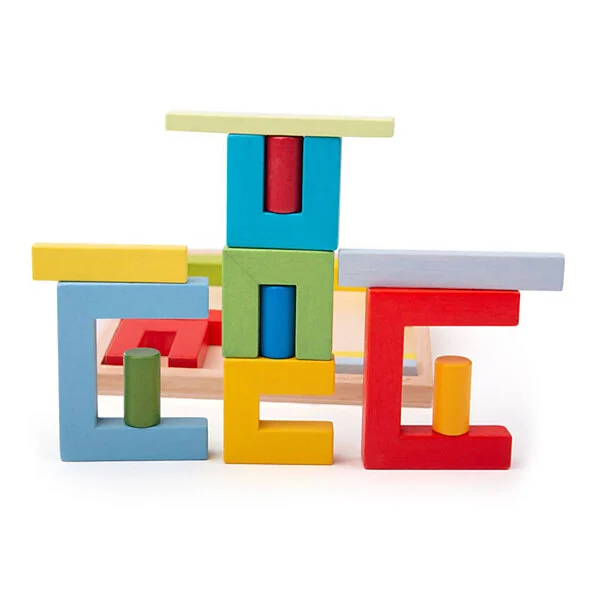 Bigjigs Bouwblokken: Deurposten & Cilinders Online Kopen? - Afbeelding 3