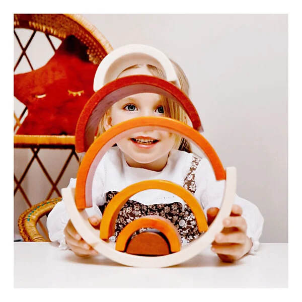 Bigjigs Houten Stapel Regenboog Naturel Online Kopen? - Afbeelding 2