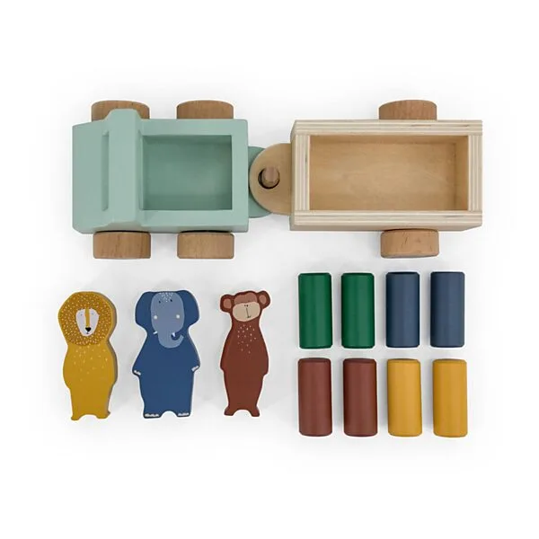 Trixie Houten Dieren Auto Met Aanhangwagen Online Kopen? - Afbeelding 2