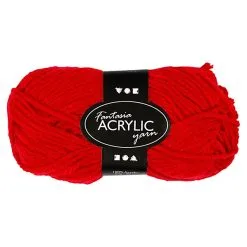 Creativ Company Acrylgaren, Rood, 50gr, 80m Online Kopen?