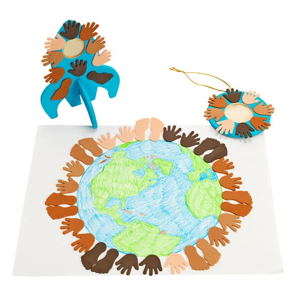 Colorations - Colours Like Me Handen En Voeten Foamstickers, 200st. - Afbeelding 4