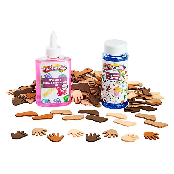 Colorations - Colours Like Me Handen En Voeten Foamstickers, 200st. - Afbeelding 5