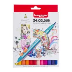Bruynzeel Fineliner Brushpennen, 24st. Online Kopen?