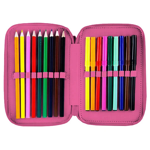 Gevuld Etui Vlinder Roze 3D - Afbeelding 3