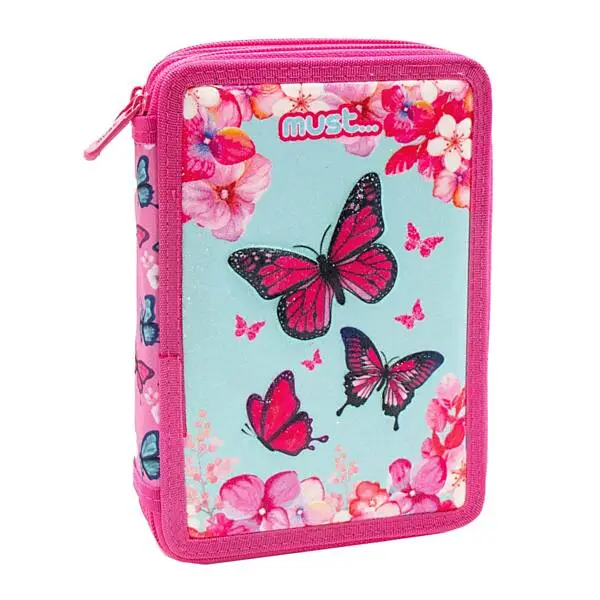 Gevuld Etui Vlinder Roze 3D - Afbeelding 6