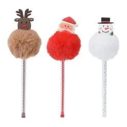 Balpen Kerst Met Pompon