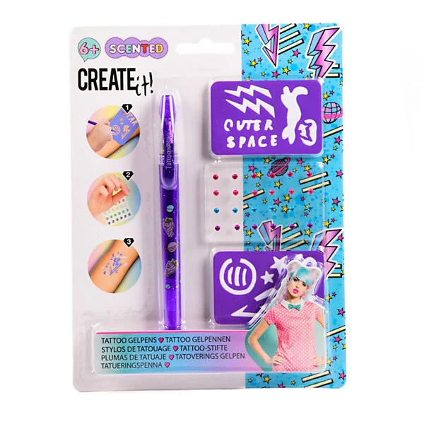 Create It! Tattoo Geurpen Met Sjablonen & Diamantjes Online Kopen? - Afbeelding 3