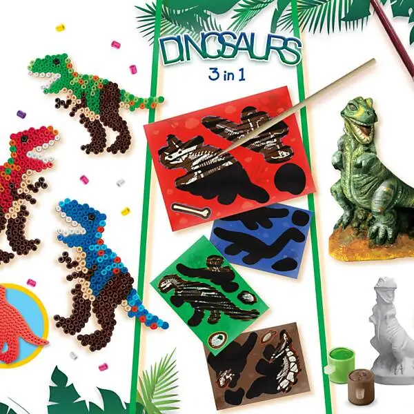 SES Knutselset Dino's, 3in1 Online Kopen? - Afbeelding 4