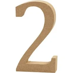 Creativ Company Cijfer 2 MDF 8cm, 1st. Online Kopen?