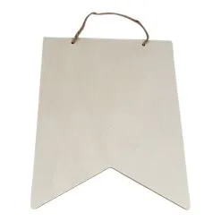 Playwood Houten Vlag Rechthoek Met Hanger, 25,3x20,3cm Online Kopen?