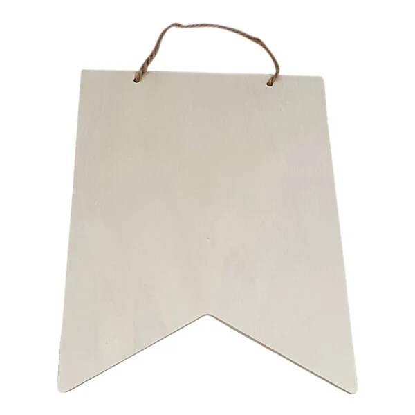 Playwood Houten Vlag Rechthoek Met Hanger, 25,3x20,3cm Online Kopen? - Afbeelding 3