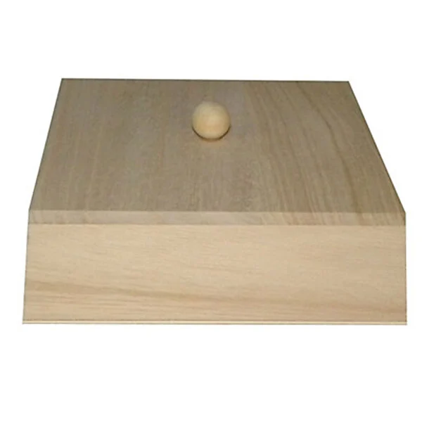 Playwood Kist Vierkant Met Losse Deksel Paulownia Hout Online Kopen?