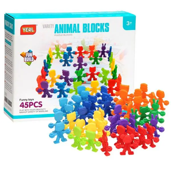 Bouwset Dierenvormpjes, 45dlg. - Afbeelding 6