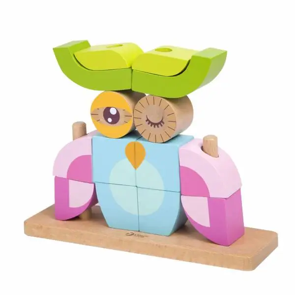 Classic World Houten Stapelblokken Uil, 24dlg. Online Kopen? - Afbeelding 2