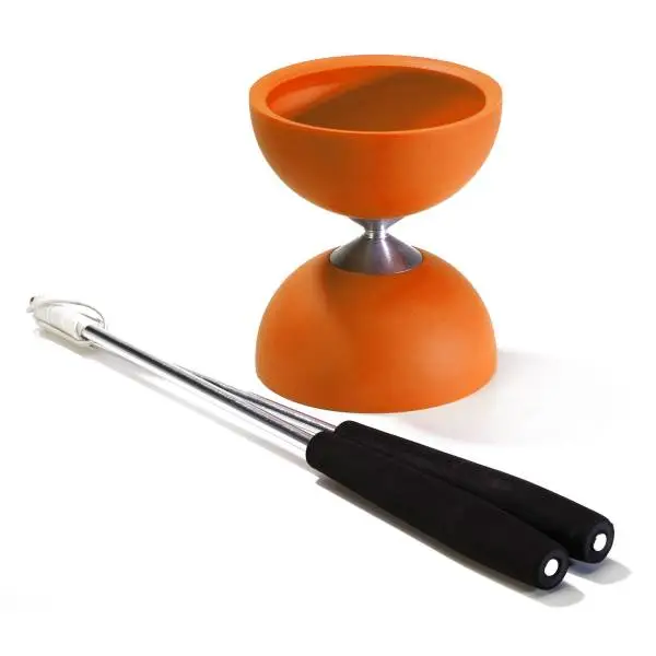 Eureka Rubber Diabolo Met Aluminium Stokken - Oranje Online Kopen?