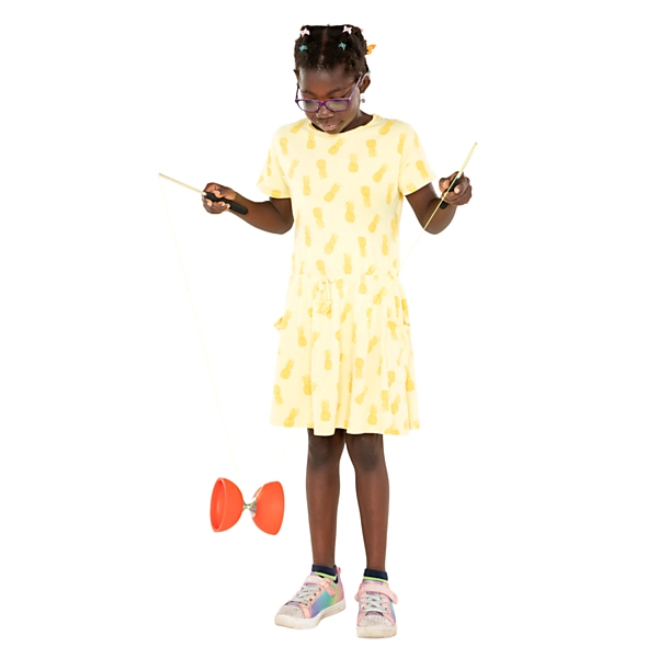 Eureka Rubber Diabolo Met Aluminium Stokken - Oranje Online Kopen? - Afbeelding 2