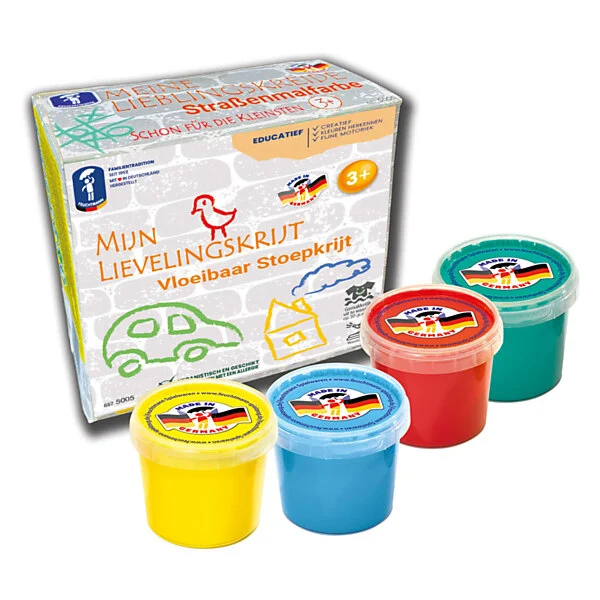 Feuchtmann Mijn Lievelingskrijt - Vloeibaar Stoepkrijt, 4x100gr. Online Kopen? - Afbeelding 2