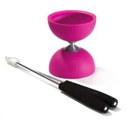 Eureka Rubber Diabolo Met Aluminium Stokken - Roze Online Kopen?