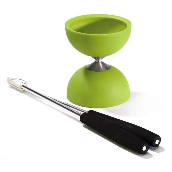 Eureka Rubber Diabolo Met Aluminium Stokken - Groen Online Kopen?
