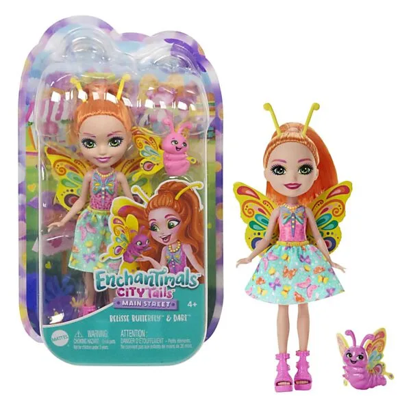 MATTEL Enchantimals City Tails Pop - Belisse Vlinder En Dart Online Kopen? - Afbeelding 3
