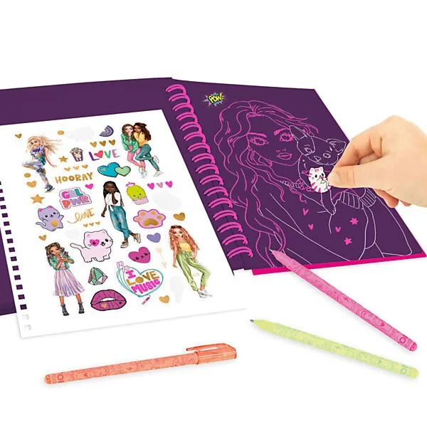 TOPModel Neon Doodle Kleurboek Met Neon Stiften Online Kopen? - Afbeelding 7