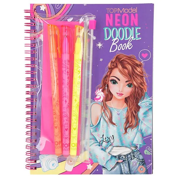 TOPModel Neon Doodle Kleurboek Met Neon Stiften Online Kopen? - Afbeelding 10