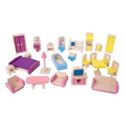 Bigjigs Houten Poppenhuis Meubels, 27dlg. Online Kopen?