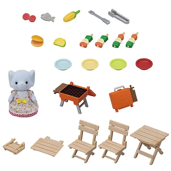 Sylvanian Families 5640 BBQ Picknick Set - Olifant Meisje Online Kopen? - Afbeelding 2