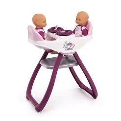 Smoby Baby Nurse Paarse Babystoel Voor 2 Poppen Online Kopen?