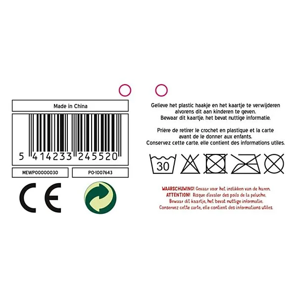 Woezel & Pip Knuffel Pluche - Pip, 28cm - Afbeelding 4