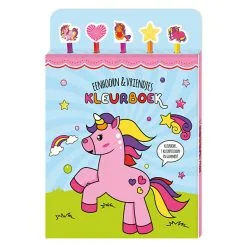 Kleurboek Met Kleurpotloden - Eenhoorn & Vriendjes