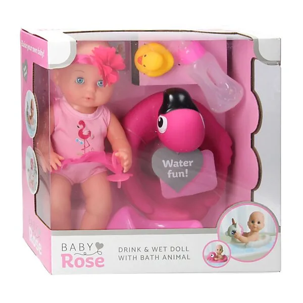 Baby Rose Drink- En Plaspop, 30cm Met Accessoires Online Kopen? - Afbeelding 2