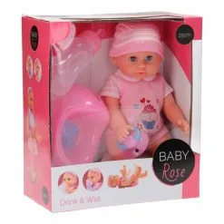 Baby Rose Drink- En Plaspop, 25cm Online Kopen?