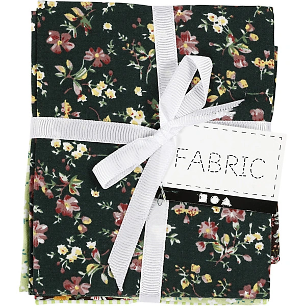 Creativ Company Patchwork Stof Groen 45x55cm, 4st. Online Kopen? - Afbeelding 2