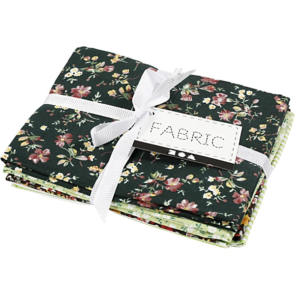 Creativ Company Patchwork Stof Groen 45x55cm, 4st. Online Kopen? - Afbeelding 3