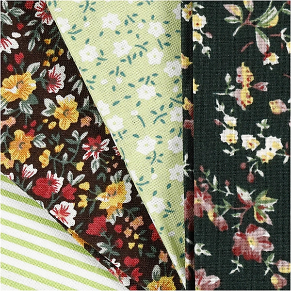 Creativ Company Patchwork Stof Groen 45x55cm, 4st. Online Kopen? - Afbeelding 4