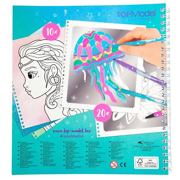 TOPModel Fantasy Model Silver Art Kleurboek Online Kopen? - Afbeelding 4