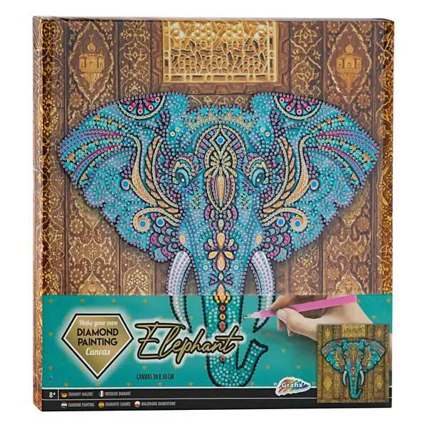 Grafix Canvas Diamond Painting Olifant, 30x30cm Online Kopen?